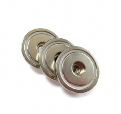 Neodymium pot magnet with direct hole