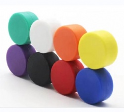 Waterproof colorful rubber covered magnets